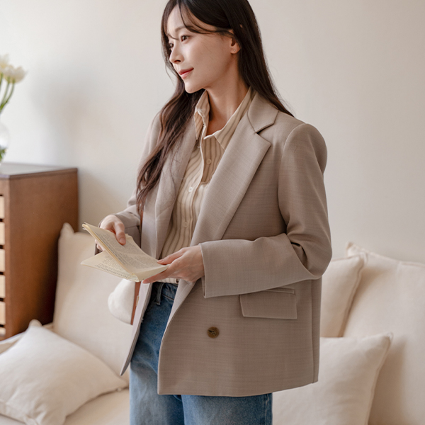 [valyou] 렌 double 버튼 Span Jacket