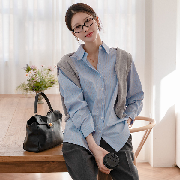 Loose Fit Stripe Shirt