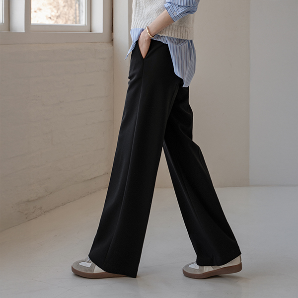 Pair Banding Span Wide Slacks