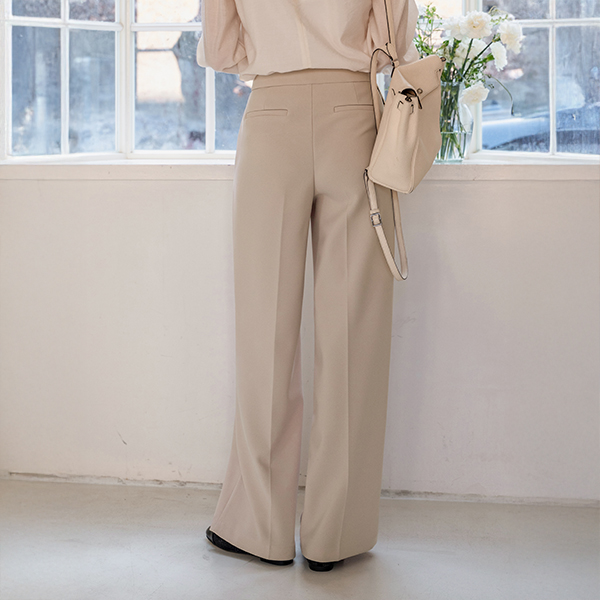 Pair Banding Span Wide Slacks