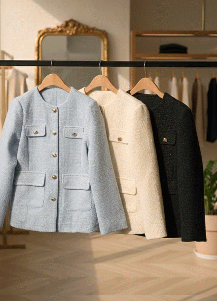 Sealing Half Tweed Jacket Korea