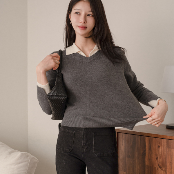 Of Bay Collar Knitwear