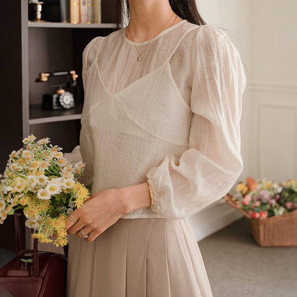 로지 Blouse 뷔스티에 Set