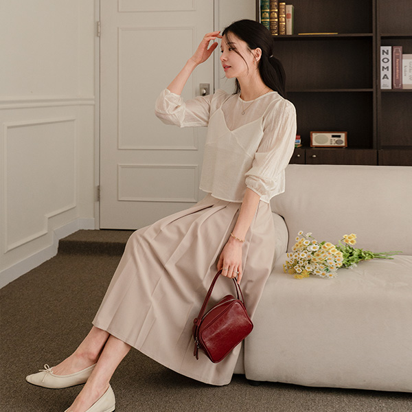 로지 Blouse 뷔스티에 Set