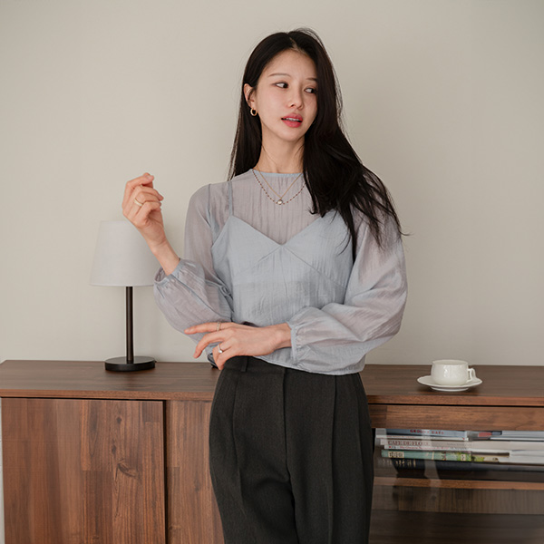 로지 Blouse 뷔스티에 Set