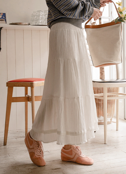 Dive Cancan Banding Long Skirt Korea