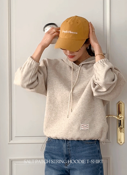 Salt Patch String Hood T-shirt Korea