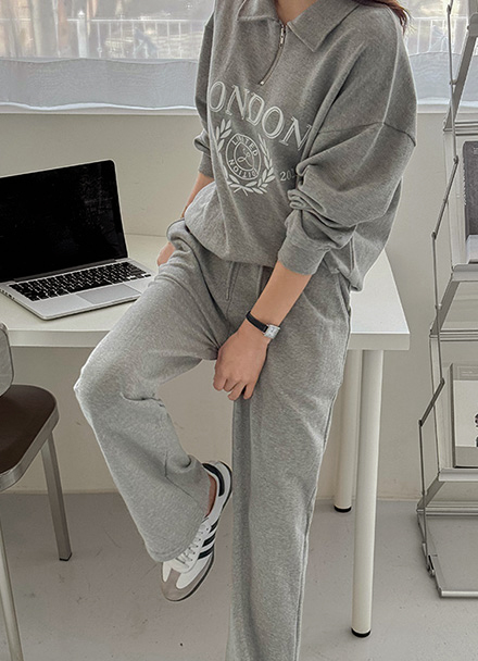 London Semi-Zipup Set Korea