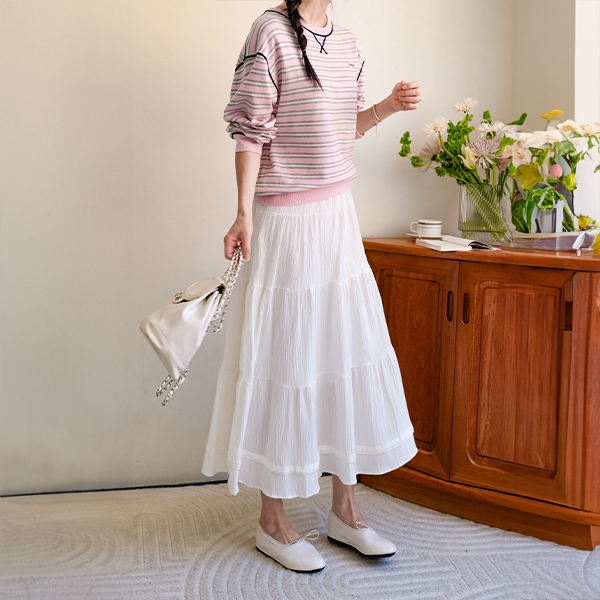 Stripe Color Matching Stitch Knitwear