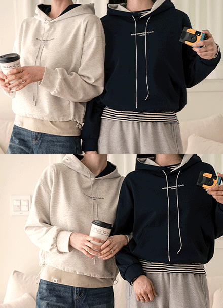 Light String Color Matching Hoodie Korea