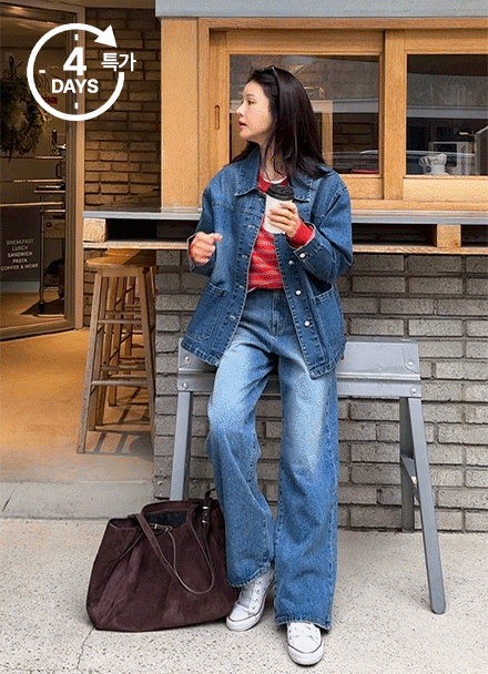 데일리 포켓 Washing Blue Jacket Korea