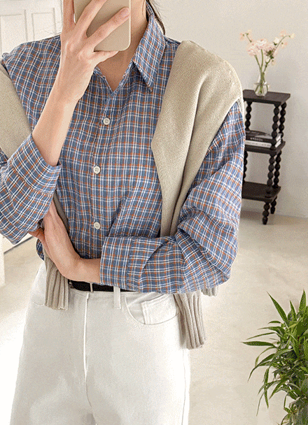 Merlin Color Matching Check Shirt Korea