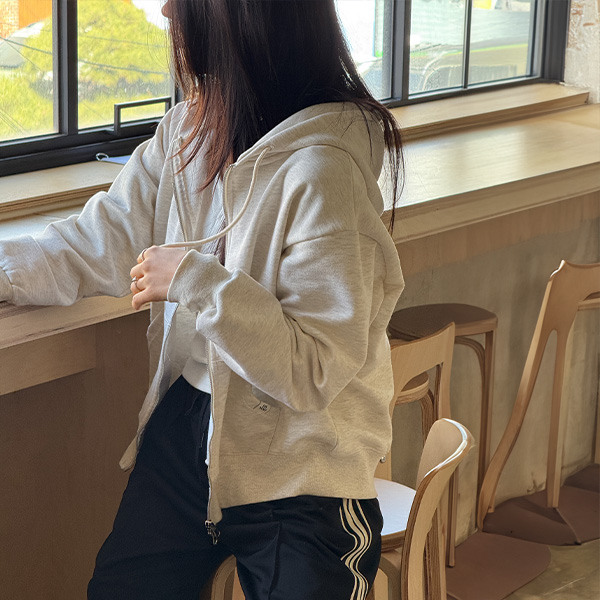 [USYOU] With Two-way Hood Zip up