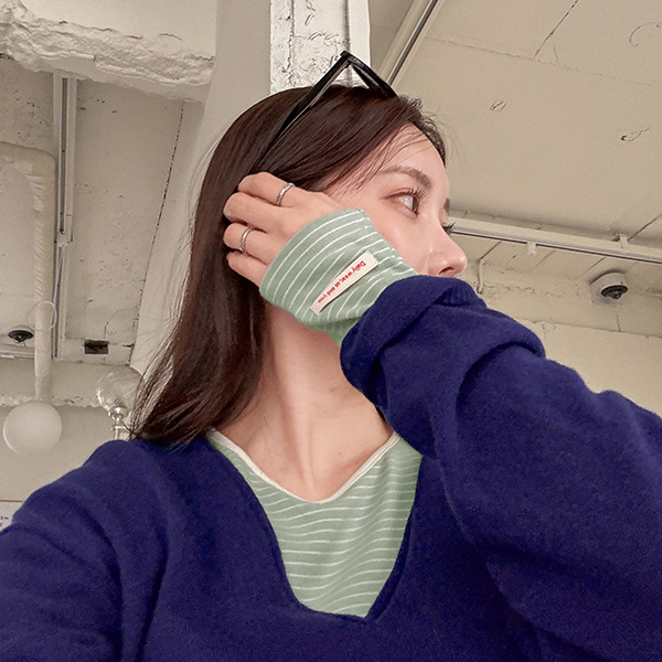 [어스유] 레드라벨 Stripe T-shirt