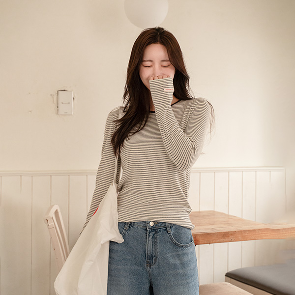 [어스유] 레드라벨 Stripe T-shirt