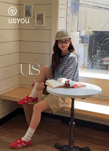 [어스유] 프롬 어스 horizontal striped sweatshirt Korea