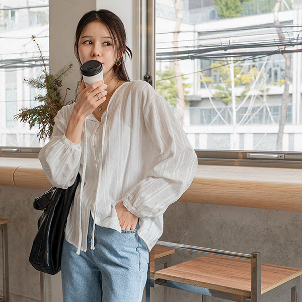 Hershey Ribbon String Blouse