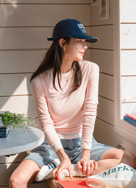 Soft Span Basic T-shirt Korea