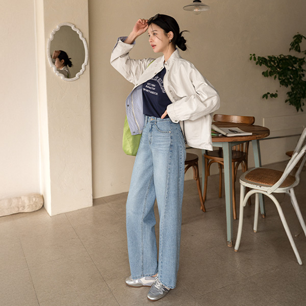 반하이넥 스냅 Color Matching Jumper