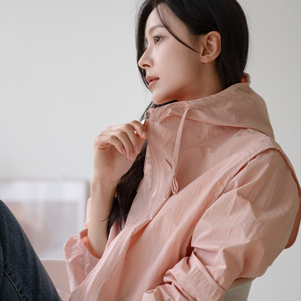 Halfer Hood Windbreak Jumper