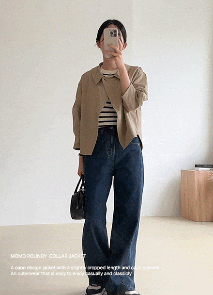 MOMO Round Collar Jacket Korea