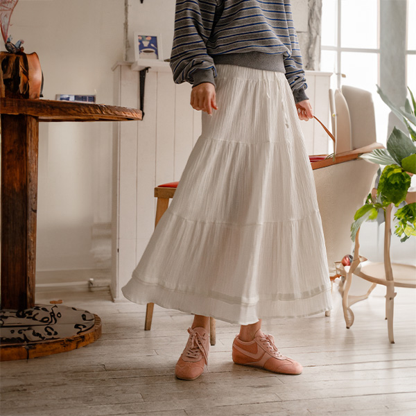 Dive Cancan Banding Long Skirt