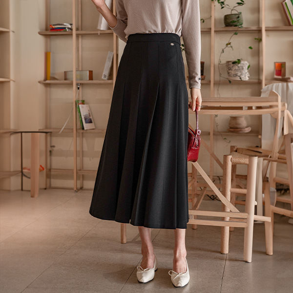 키작아도 Span Skirt (펜던트밴딩플리츠)