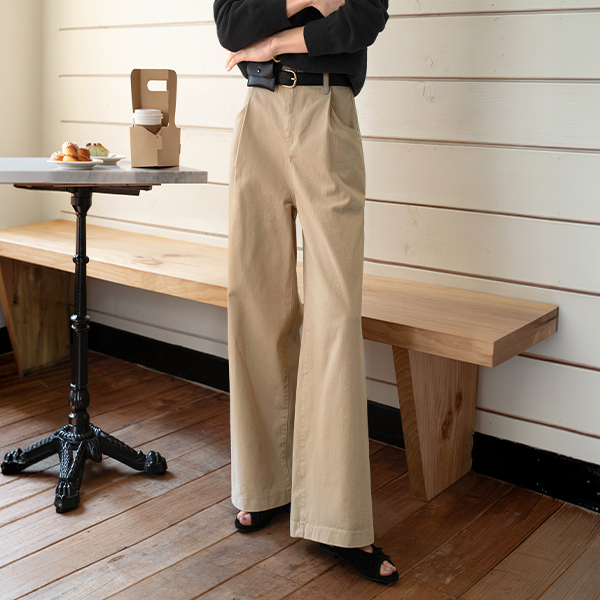 Perfect Cotton Pants 69ver (pintuck banding wide)