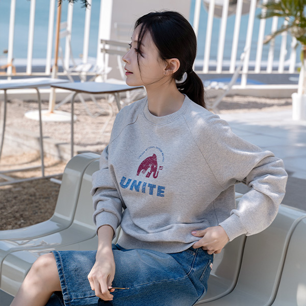 엘리펀트 나염 sweatshirt