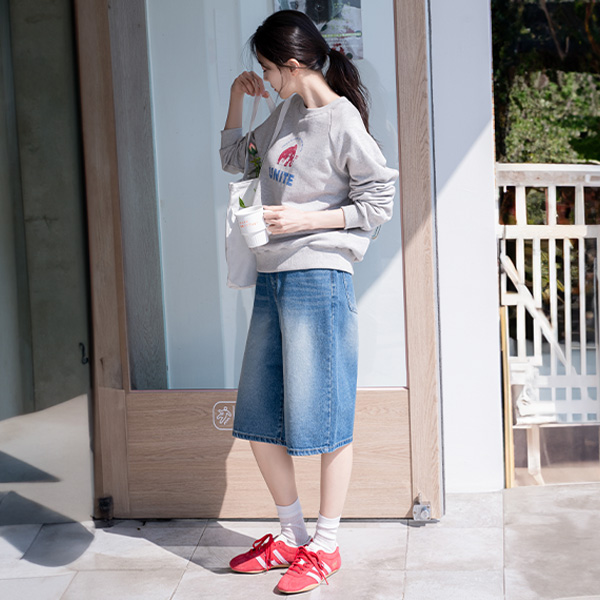 엘리펀트 나염 sweatshirt