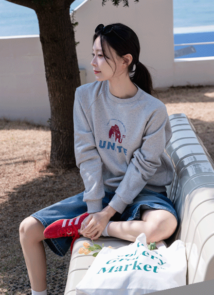 엘리펀트 나염 sweatshirt Korea