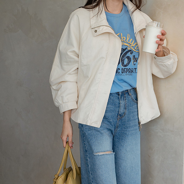 모나코 Highneck line Jumper