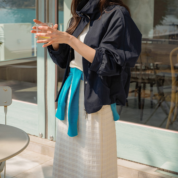 모나코 Highneck line Jumper