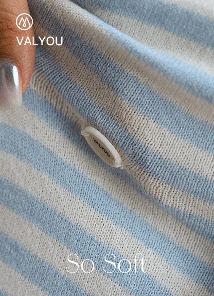 [valyou] Natural Touch Horizontal Striped Knitwear Korea