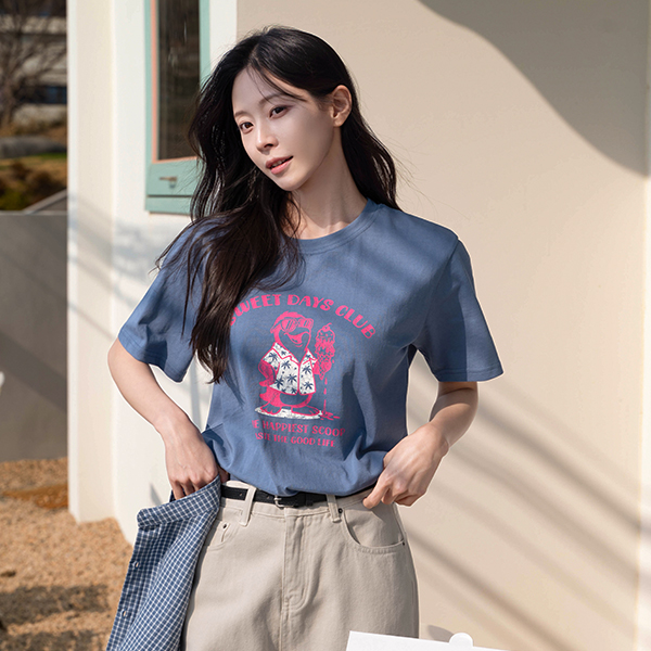 펭귄 그래픽 Short-sleeve T-shirt