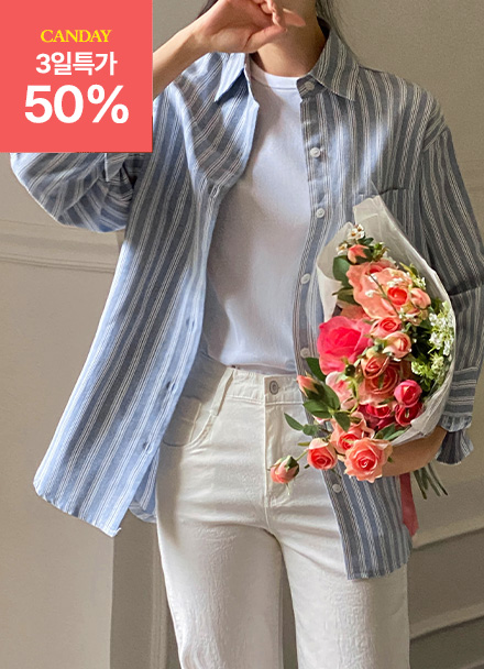 [valyou] Int Stripe Loose Shirt Korea