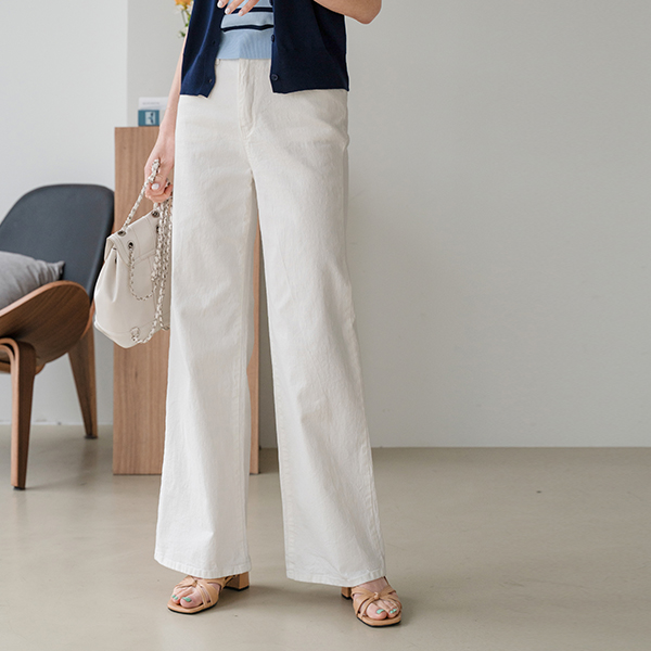 Inbanded Spandex Semi Bootcut Pants