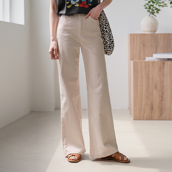 Inbanded Spandex Semi Bootcut Pants