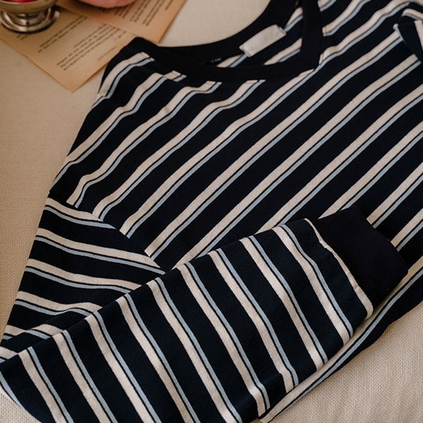 Robin Stripe V Sweatshirt