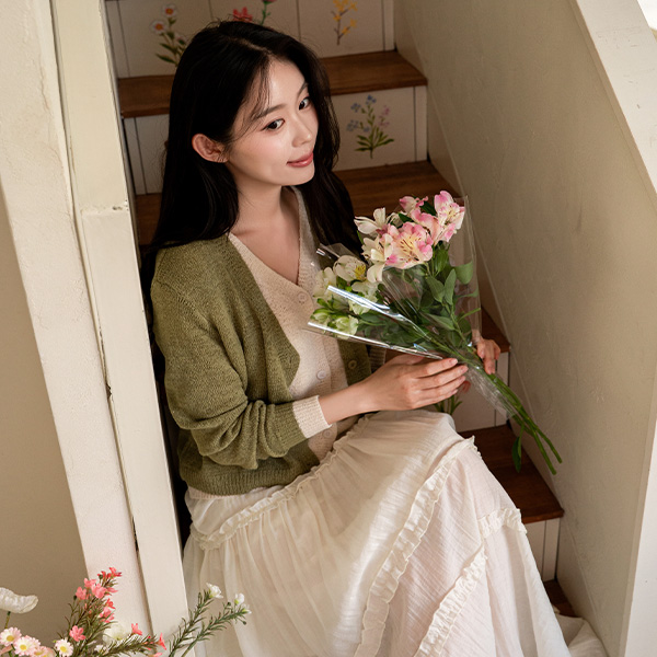 Cor Say Layered Knitwear Cardigan