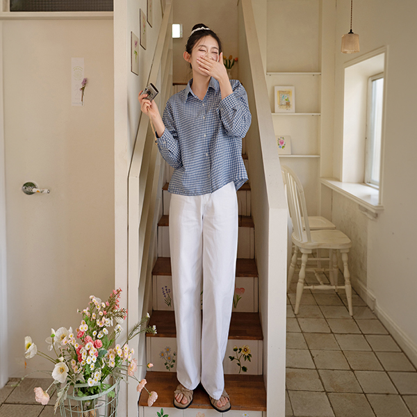 [Special Sale] Soft Color 코튼 와이드 Pants