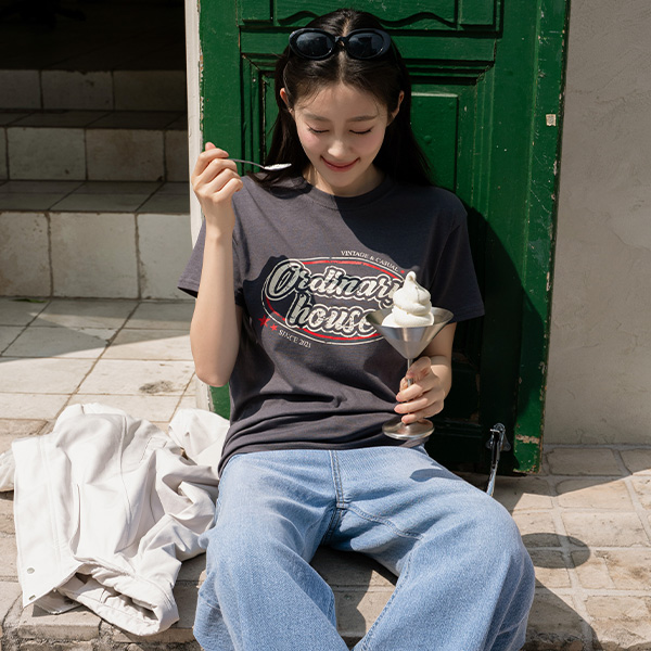 [Special Sale] 오디너리 크랙 나염 T-shirt