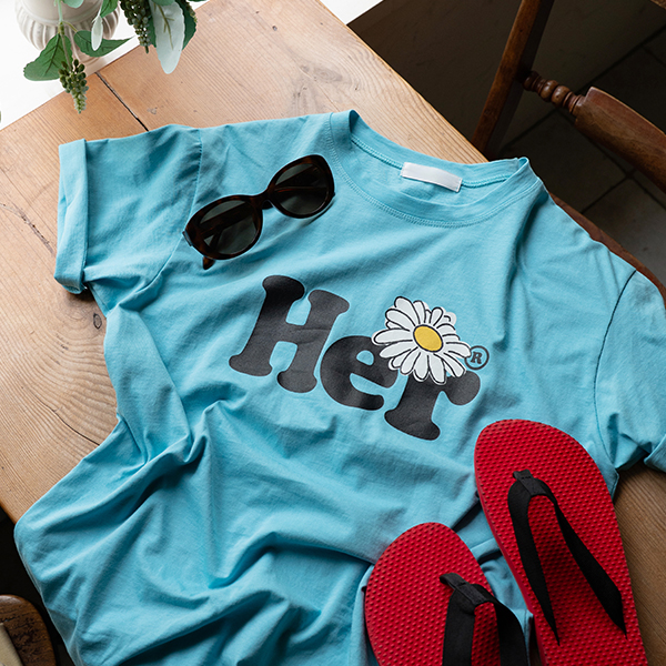 Vivid Lettering Printing Short-sleeve T-shirt