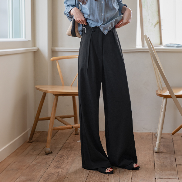 [Special Sale] 포워즈 찰랑 핀턱 Banding Slacks