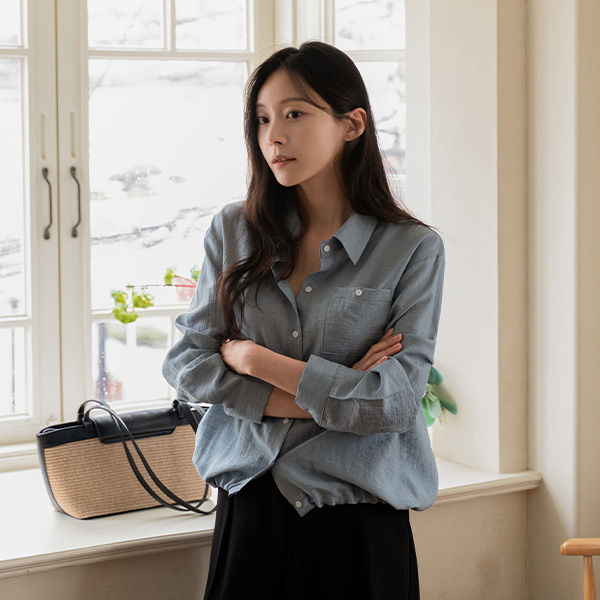 [valyou] 밑단 string 포켓 Shirt