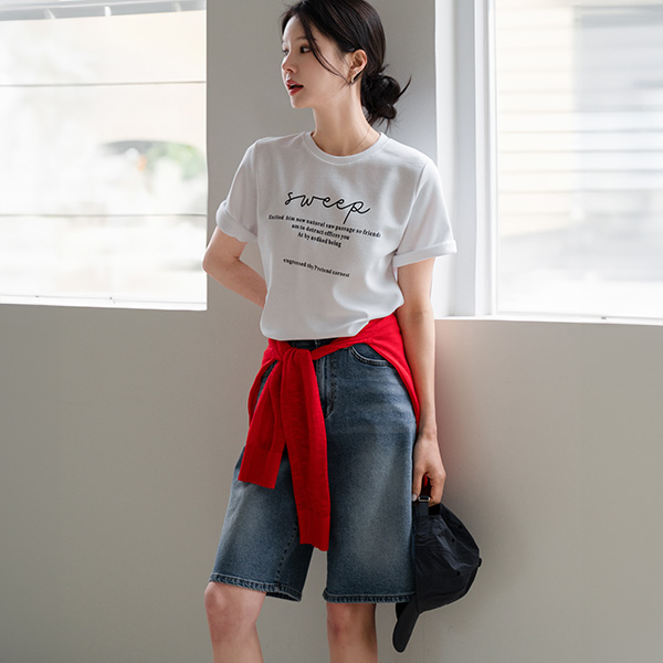 Mute Banding Half-length Pants