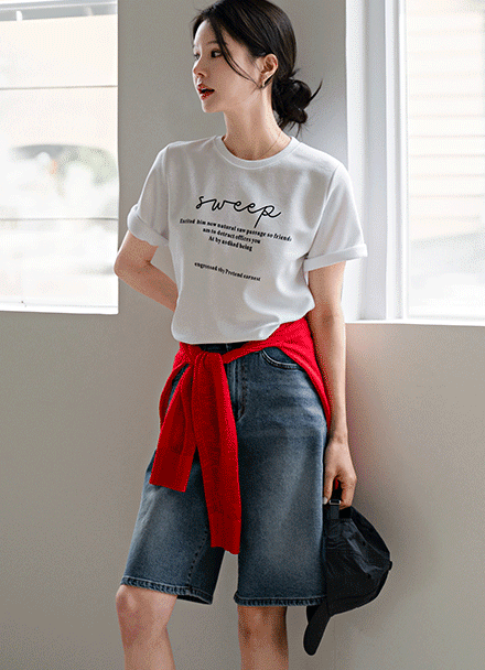 Mute Banding Half-length Pants Korea