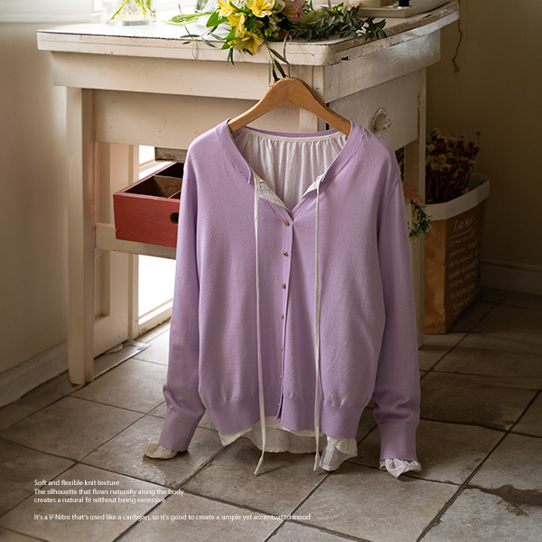 Normal Round Slit V Knitwear