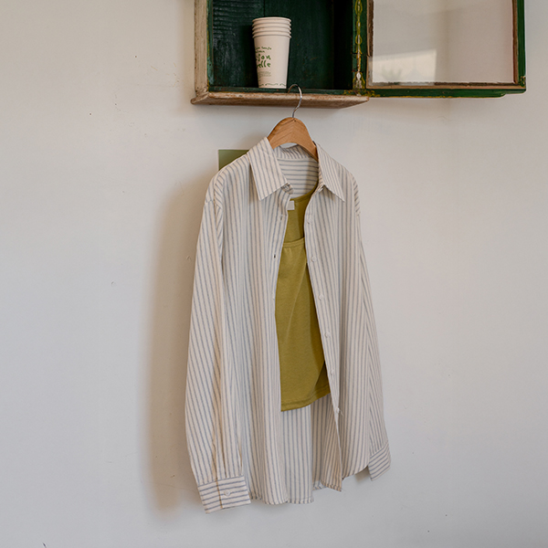 [Special Sale] 솔 Stripe 오버 Shirt