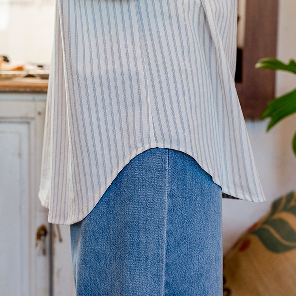 [Special Sale] 솔 Stripe 오버 Shirt